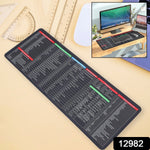 Detailed view of the Shortcut Keyboard Mat showcasing Excel-inspired key patterns.