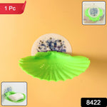 Close-up view of durable plastic soap dish with water drainage holes