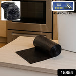 Packaging of a leak-proof garbage bags roll, highlighting its strength.