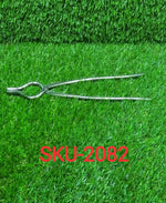 Rust-free stainless steel tongs, ideal for handling hot utensils.