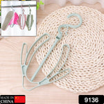 Space-saving PP plastic shoe drying hanger, ideal for closets and small spaces.