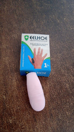 Person relaxing with the LI4 acupressure point clip, demonstrating ease of use.