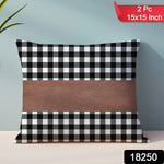 Close-up of a soft, durable faux leather pillow cover in a living room setting.