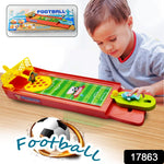 Close-up of the Finger Football Game field, showing the goal and player flicking mechanism.