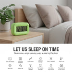 Modern digital alarm clock with clear and easy-to-read digital display