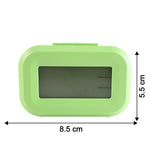 Alarm clock size guide image showing dimensions