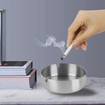 Round ashtray bowl featuring multiple cigarette rest slots