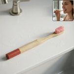 Bamboo toothbrush with round handle, eco-friendly design