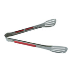 Professional stainless steel serving tongs for cooking and grilling