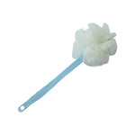 Close-up of exfoliating shower brush bristles