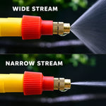 Side view of the bottle sprayer attached to a bottle, highlighting its design.