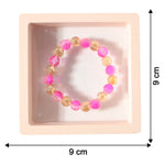 Size chart for dual-tone crystal beaded stretch bracelet