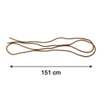 Size chart showing dimensions for spiral cable protector sleeve