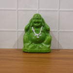 Live display of Laughing Buddha coin saving box