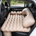 Car air mattress set with pillows and pump for travel