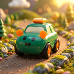 Funwoods pull-back toy cars demonstrating smooth pull-back action feature