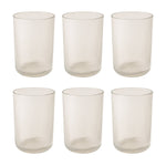 Supermom plastic glass with water and ice cubes inside