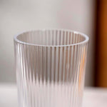 Close up of ribbed pattern on Supermom Casa Plastic Glass