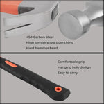 Hammer with ergonomic handle easily maneuverable for DIY projects