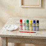 Painting set for children with brush and colours