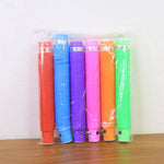 Fully extended LED Glow Pop Tube Fidget Toy showing flexibility
