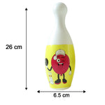 Vibrant childrenÕs bowling set with cartoon characters in durable plastic