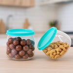 Airtight kitchen storage containers with leakproof lids for dry food storage