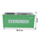 Creative plastic container box styled as MAERSK shipping container desk organizer.