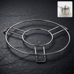 Durable stainless steel hot pot stand supporting cookware securely