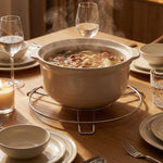 Heatproof stainless steel hot pot stand for safe cooking