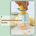 Side view of compact multipurpose manual vegetable grater design