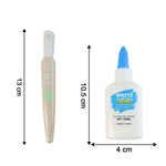 School craft supply set featuring multipurpose glue and correction pen