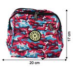 Size comparison of stylish multi-purpose waist bag with adjustable strap