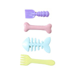 Novelty kids hair accessory set with colorful food-shaped clips
