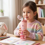 Printed school water bottle with princess theme for children