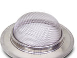 The versatile stainless steel drain protector, preventing food waste.