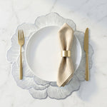 Heat-resistant floral PVC table mat in a stylish setting