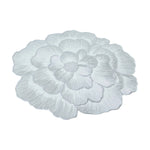 Round flower-shaped PVC placemat suitable for kitchen and dining