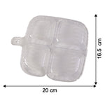 Serving tray showing measurement dimensions of 20cm length and 17cm width