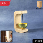 Wooden door hanging bell chime for meditation and relaxation