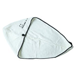 Comfortable hair drying wrap towel in microfiber fabric