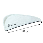 Soft microfiber hair towel turban for women