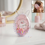 Cute unicorn theme magic floating glitter hair comb for kids
