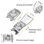 Egg slicer size guide and dimensions