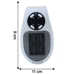 Plug-in space heater for small indoor spaces