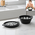 Portable foldable silicone ice facial bowl for skin care