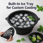 Compact portable ice facial care bowl ideal for skin puffiness relief