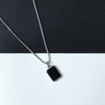 Premium men's pendant chain displaying strong stainless-steel box chain links