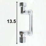 Adjustable faucet nozzle extender with 360-degree rotation