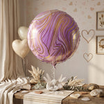 KidsÕ party round marble balloon decor